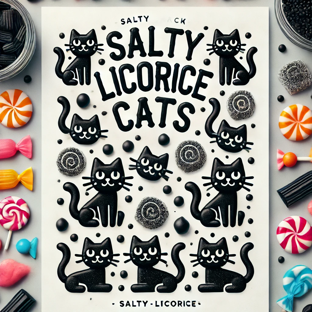 salty licorice cats