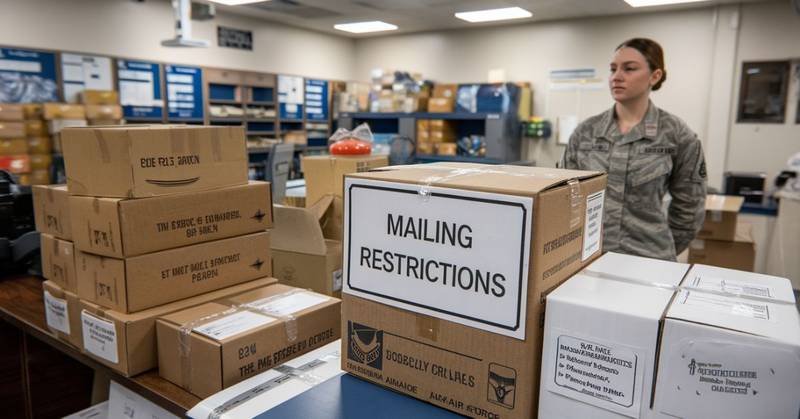 air force tech school mailing restrictions