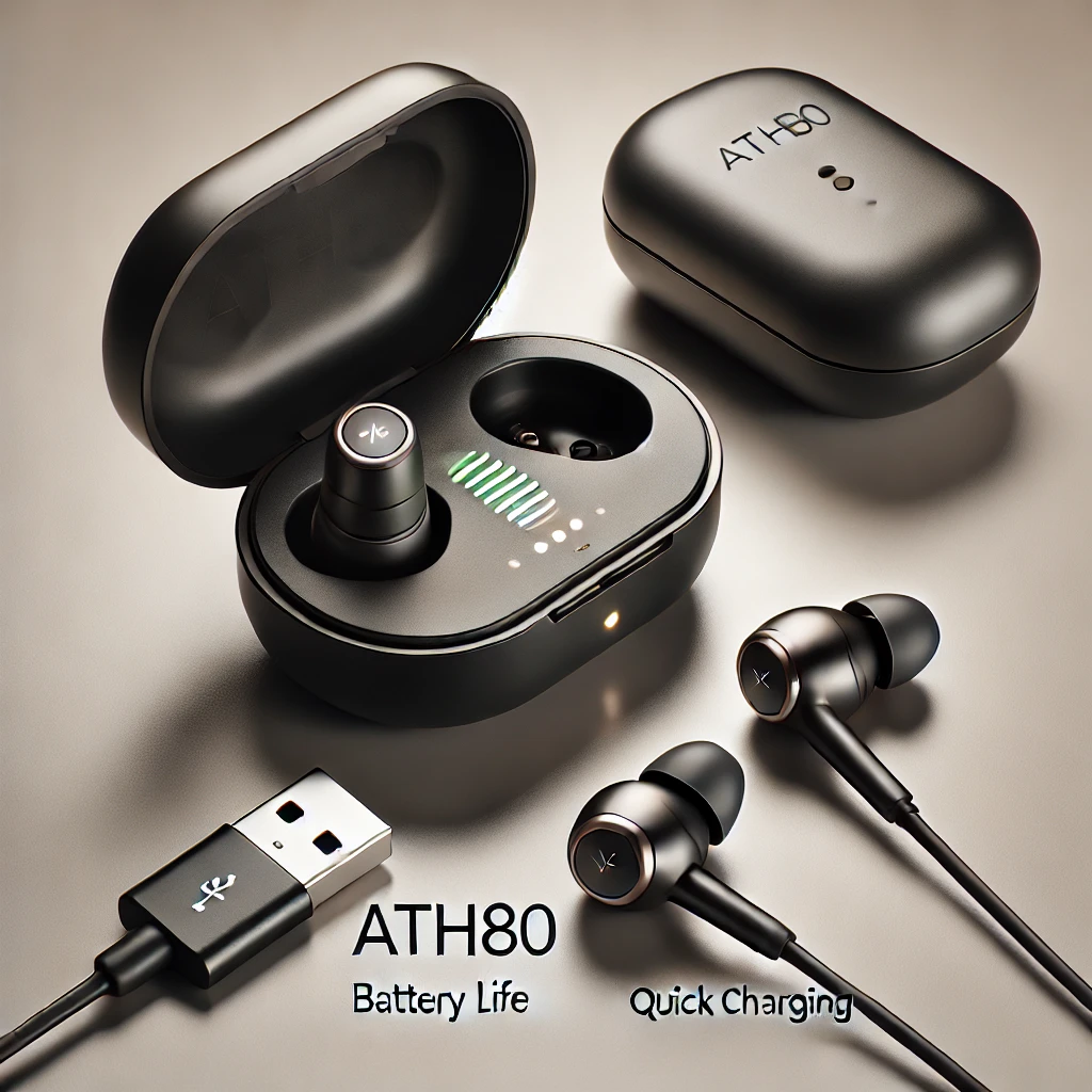 ATH80 earbuds Battery Life and Charging